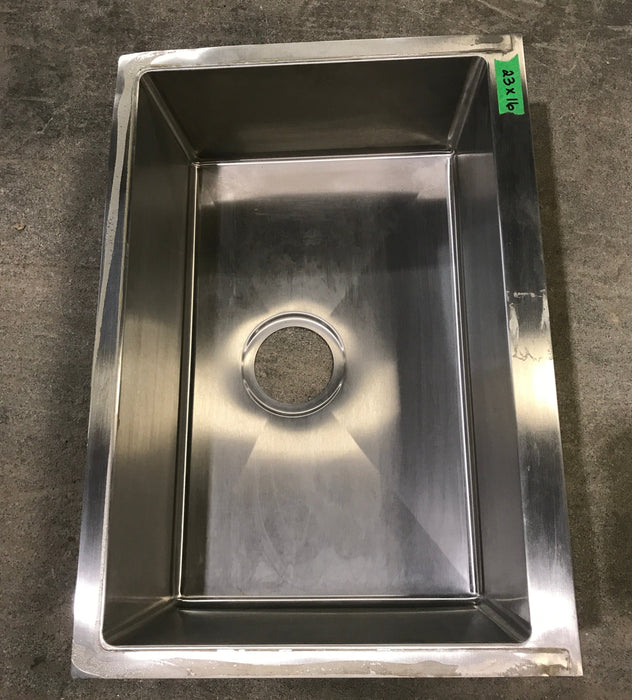 Used Single Kitchen Sink 23" W X 16" H