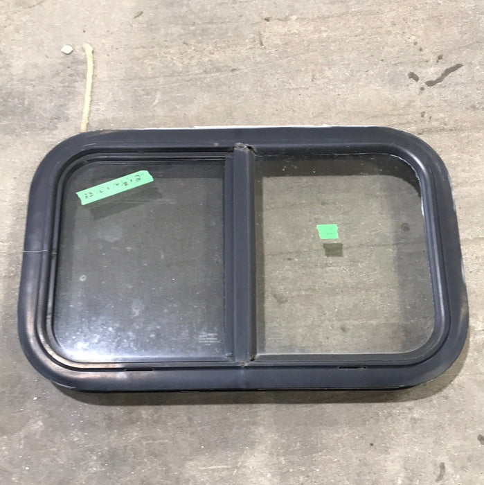 USED Black Radius Opening Window : 23 1/2" W x 14 1/4" H X 2" D