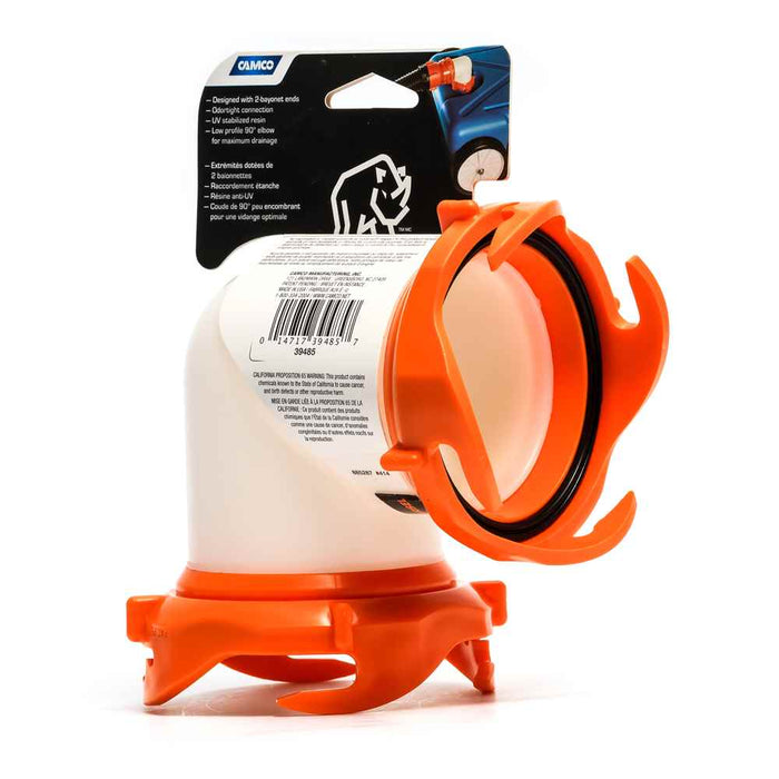 90 Degree Sewer Hose Adapter For Portable RV Waste Tanks - Young Farts RV Parts