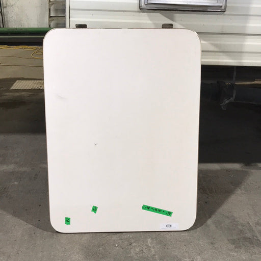 USED RV Table Top with leg 26 1/2" x 36" x 3/4" - Young Farts RV Parts