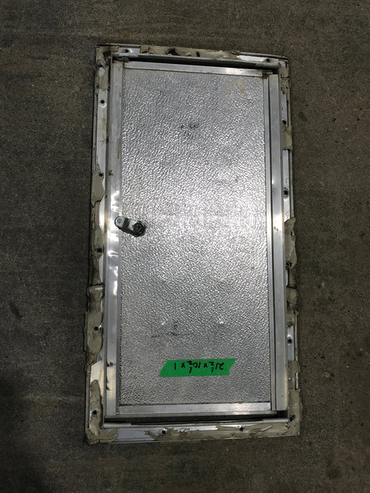 Used Square Cornered Battery/Propane Cargo Door 21 1/2" x 10 1/2" x 1" D