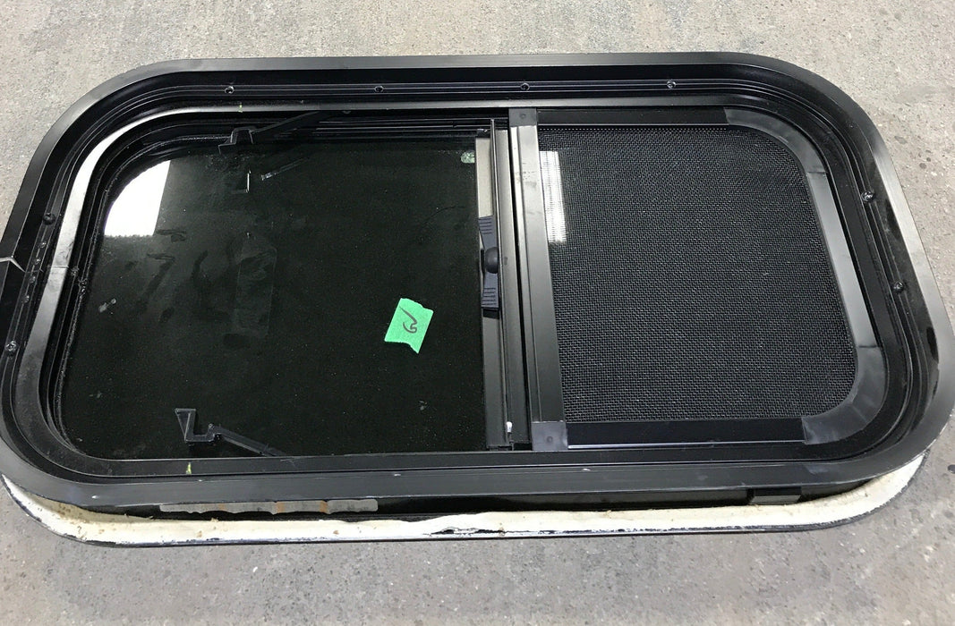 Black Radius Opening Window : 21 1/4" W X 11 1/4" H X 1 3/4" D
