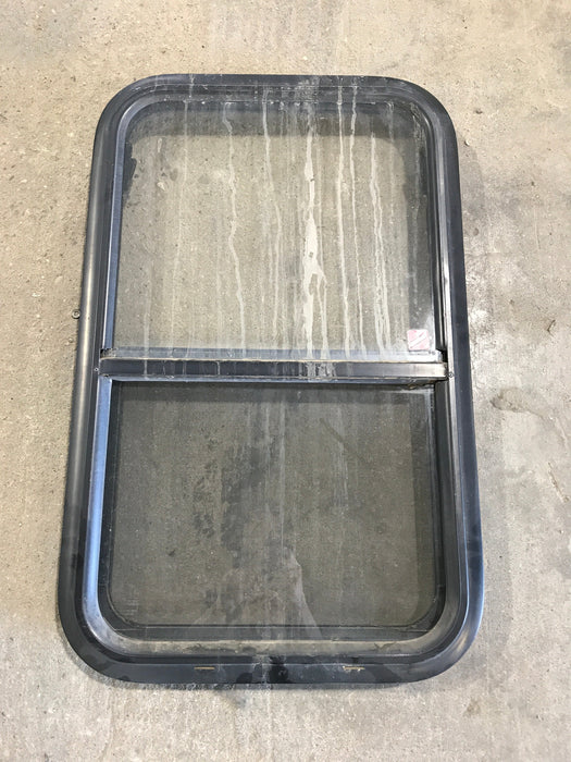 Used Black Radius Opening Window : 28 3/4" W x 17 1/2" H x 2"