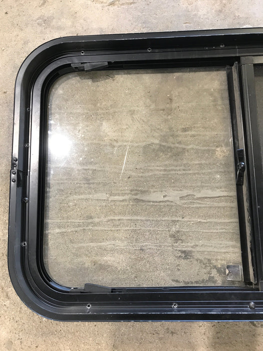 Used Black Radius Opening Window : 28 3/4" W x 17 1/2" H x 2"