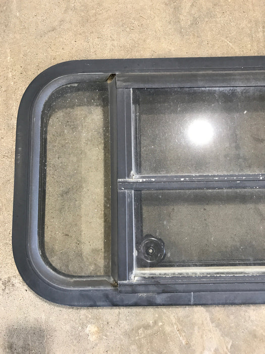 Used Black Radius Opening Window : 29 1/2" W x 14 3/4" H x 2"