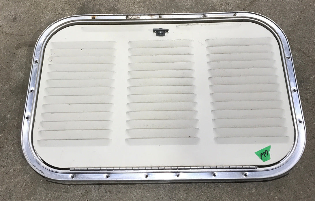 Used Retro NORCOLD 616009/ DOMETIC (P/N UNKNOWN for RM2214R) - Off White Vent Door with Silver Trim