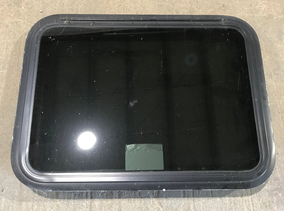 Used Black Radius Emergency Opening Window : 29 1/2" W x 21 1/2" H x 1 7/8"