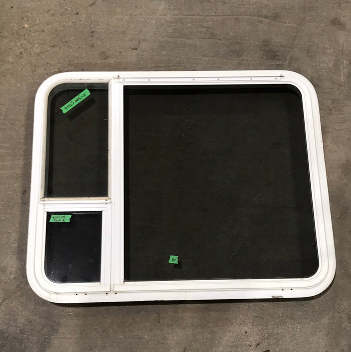 Used White Radius Emergency Opening Window : 35 1/2" x 28 1/2 x 2" D