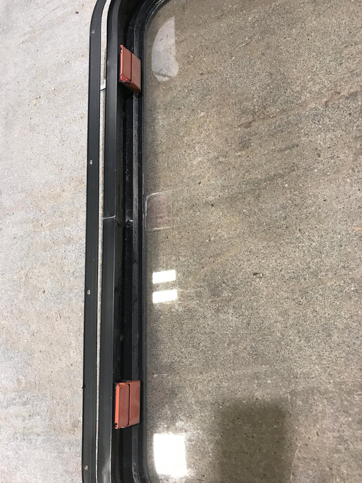 Used Black Radius Emergency Opening Window : 30 1/2" W x 19 1/4" H x 1 1/4"