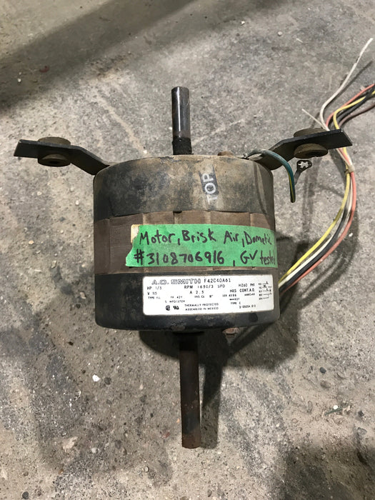 Used Replacement for Dometic BRISK AC Motor 3108706.916