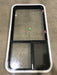 Used Black Radius Emergency Opening Window : 41 1/2" W X 21 1/2" H X 2" D - Young Farts RV Parts