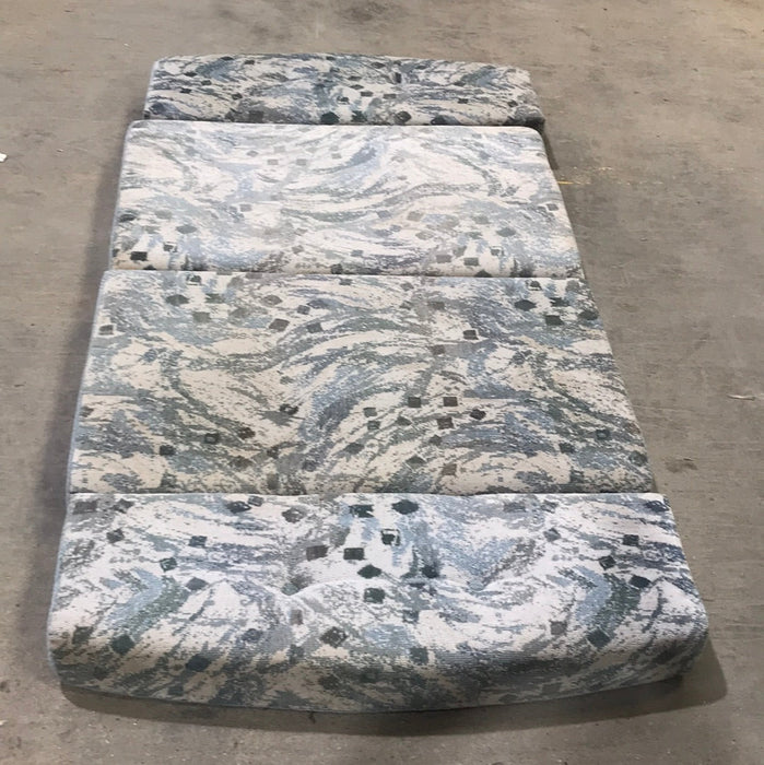 USED Dinette Cushion Set- 4 piece - 2 @ 39" X 25" X 5" D, 2 @ 39" X 12" X 5" D