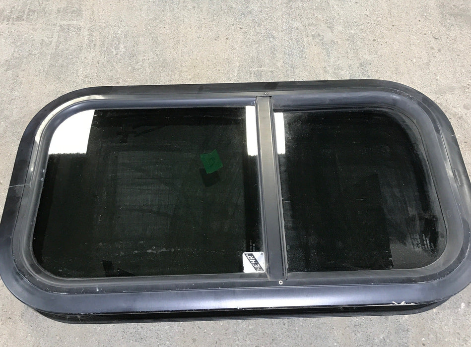 Black Radius Opening Window : 21 1/4" W X 11 1/4" H X 1 3/4" D