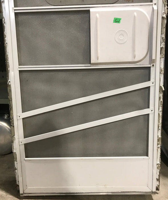 Used RV Radius Corner Entry Door 29 1/2" W x 70" H
