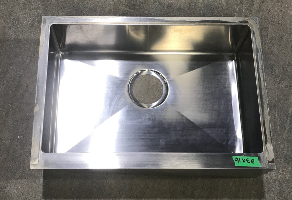 Used Single Kitchen Sink 23" W X 16" H