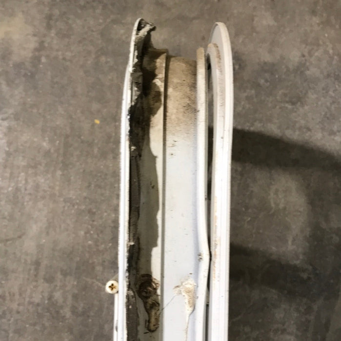 Used White Radius Opening Window : 17 1/2" W x 17 1/2" H x 2" D