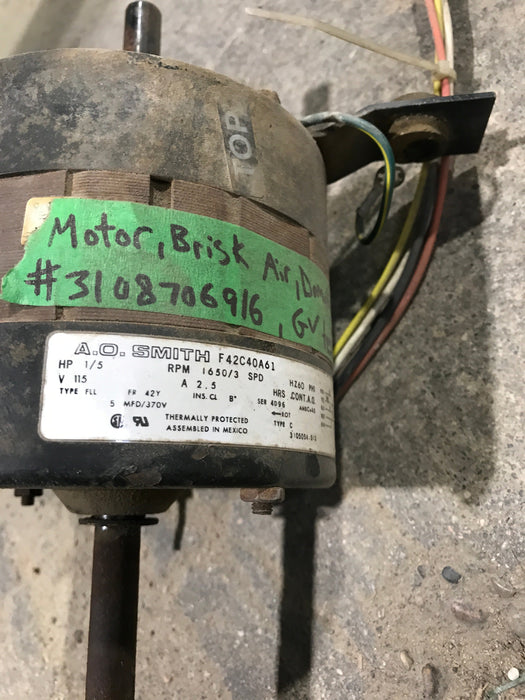Used Replacement for Dometic BRISK AC Motor 3108706.916