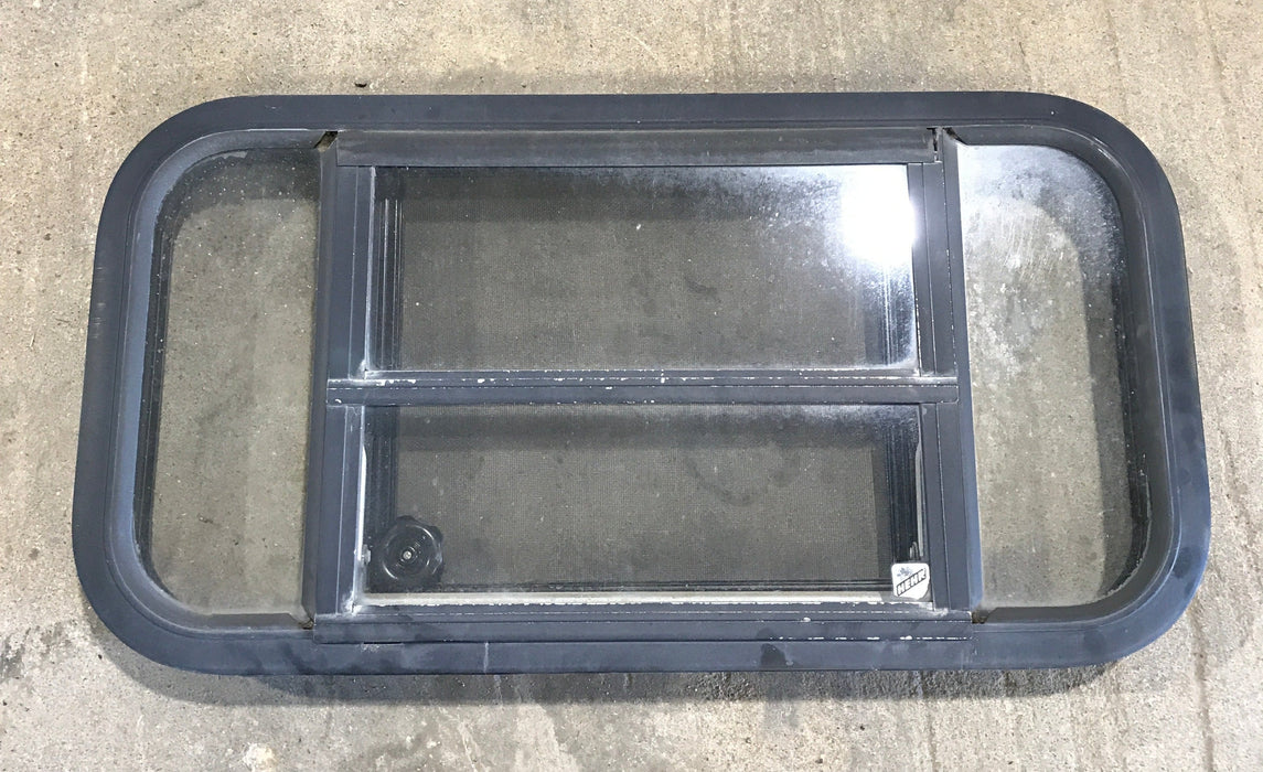 Used Black Radius Opening Window : 29 1/2" W x 14 3/4" H x 2"