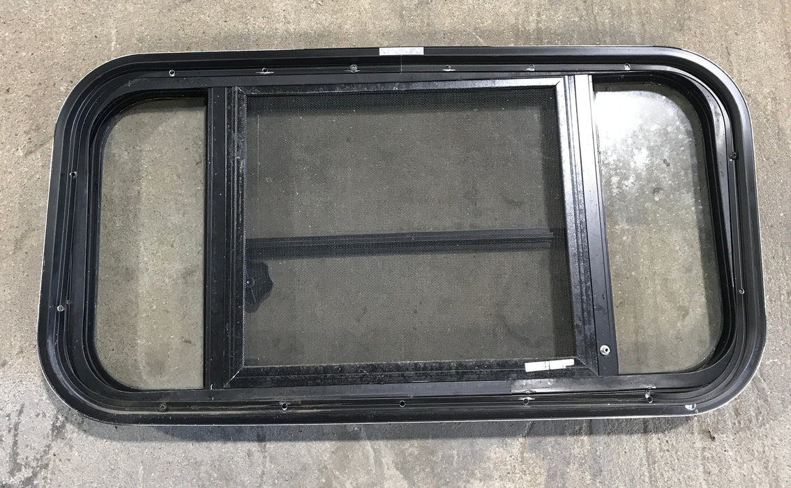 Used Black Radius Opening Window : 29 1/2" W x 14 3/4" H x 2"