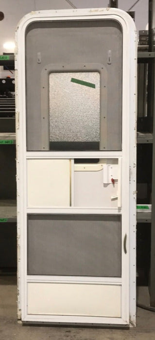 Used Radius Cornered Entry Door 71 1/2" H x 25 3/4" W X 2 1/2" D