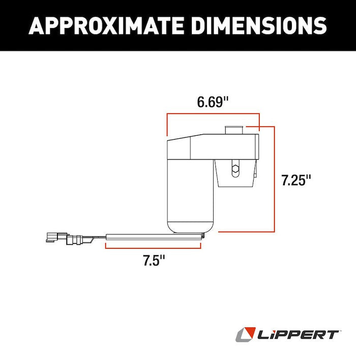 Lippert Components 343758 Ground Control 3.0 Leveling System Motor - Young Farts RV Parts