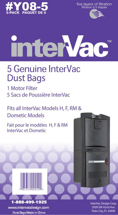 Vacuum Cleaner Bag Disposable - Fits InterVac/ 4