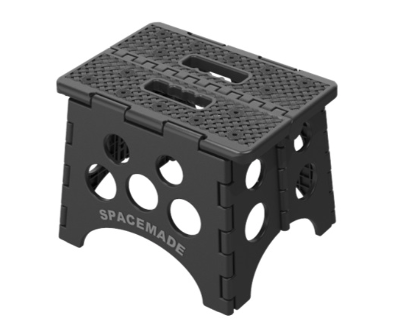 Folding Step Stool Black