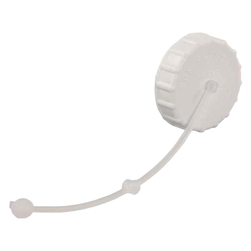 Thetford 222PW-A - Polar White Gravity Water Fill Cap/Strap - Young Farts RV Parts