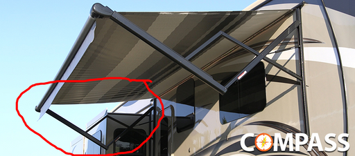 Carefree TAJVAP - Compass Awning Arms, Black - Young Farts RV Parts