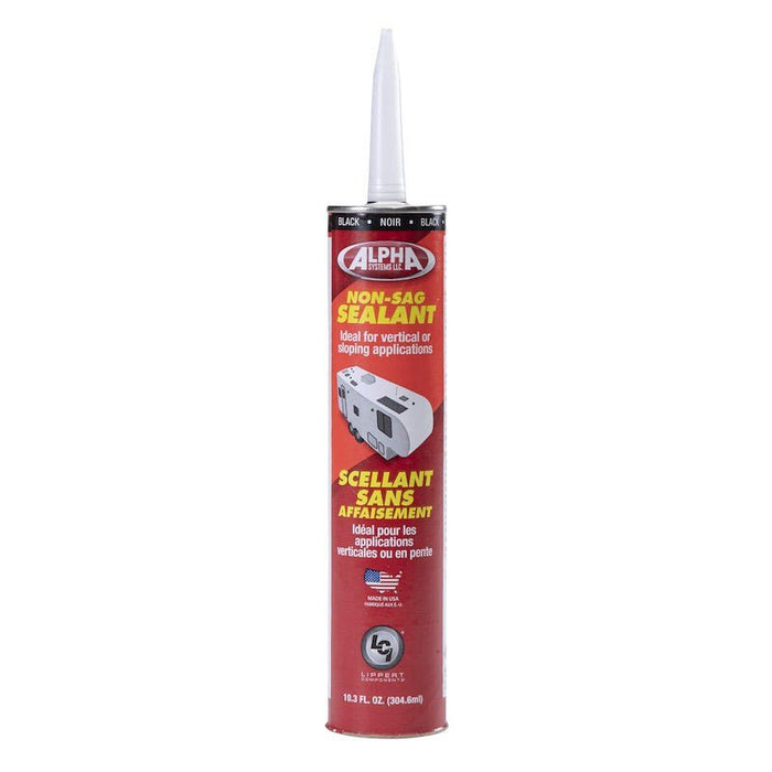 Alpha Systems 862158 - Non - Sag Sealant 1010 - Low VOC - Black - 10.3 oz - Young Farts RV Parts