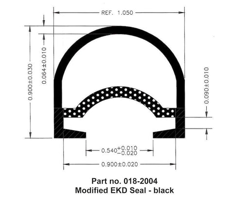 AP Products 018 - 2004 Modified EKD Seal - Black - 1" x 50' - Young Farts RV Parts