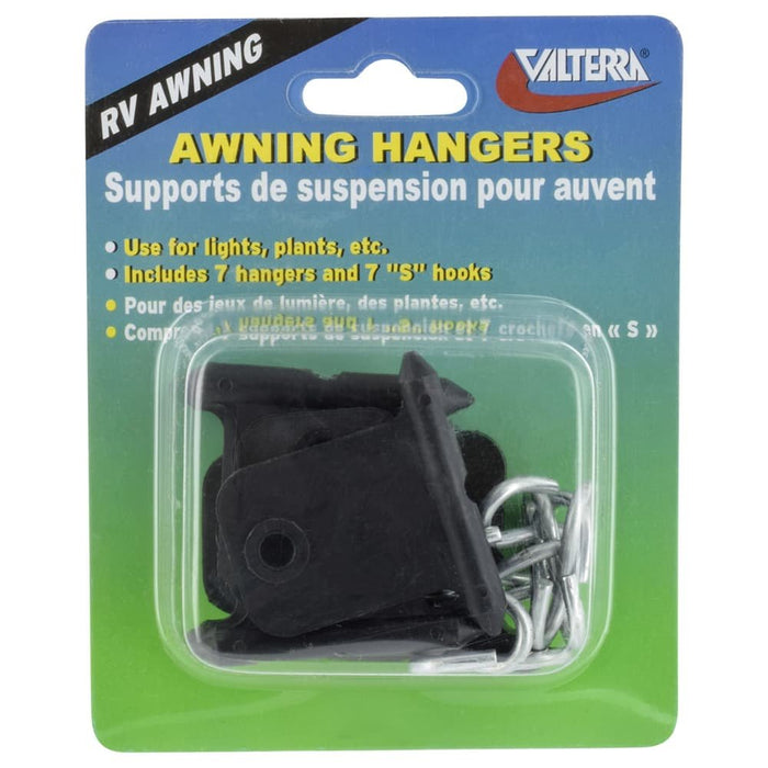 Awning Hangers Pkg/7 Black - Young Farts RV Parts