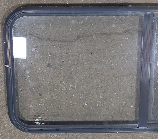 Black Radius Opening Window : 48 1/2" W X 22" H X 1 3/8" D - Young Farts RV Parts