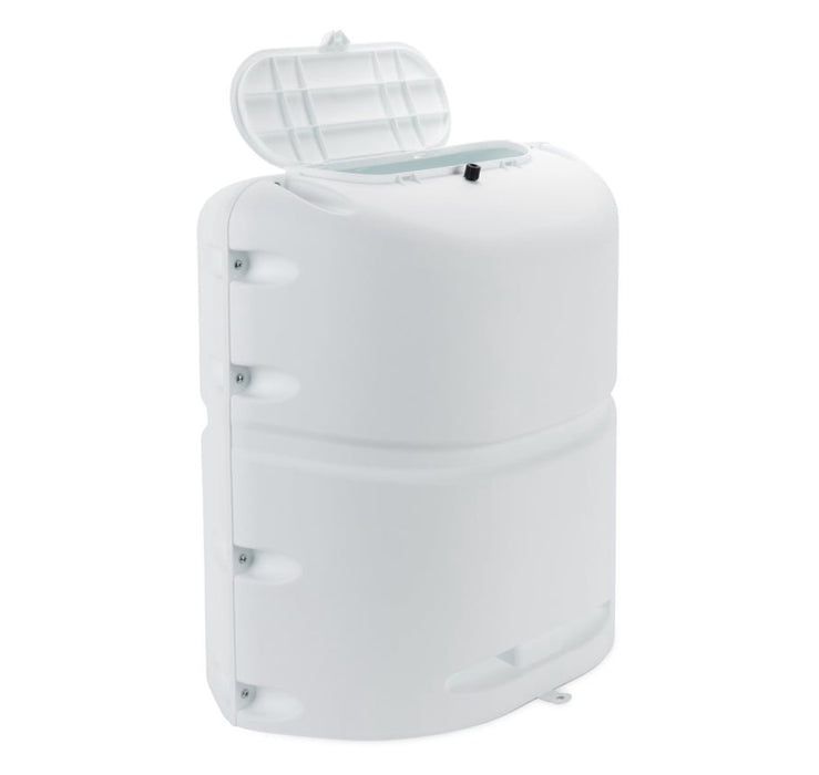 Camco 40564 20Lb Single Propane Tank Cover, white - Young Farts RV Parts