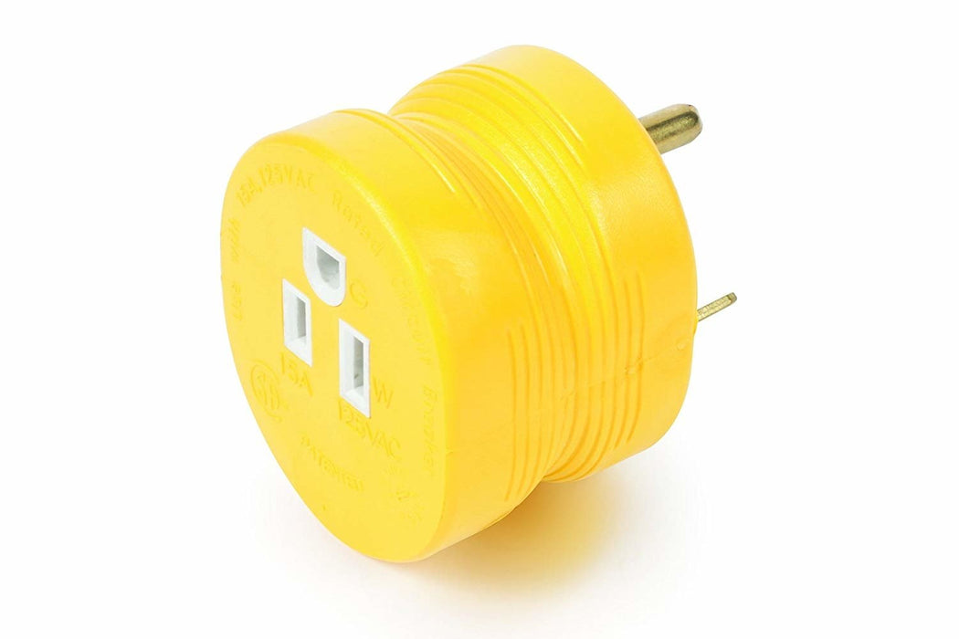 Camco 55233 30AM/15AF Power Grip Adapter  - 125V/1875W