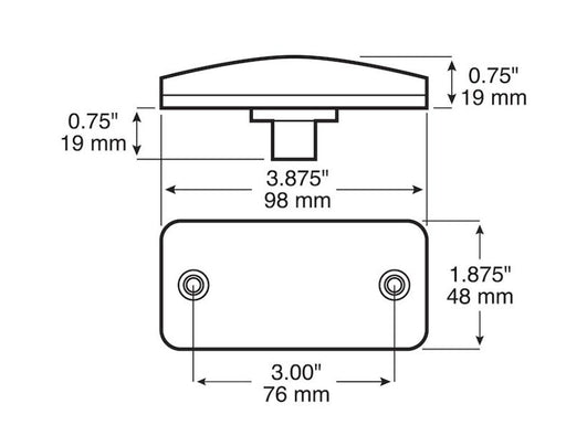 Clearance Marker Light Amber - Young Farts RV Parts