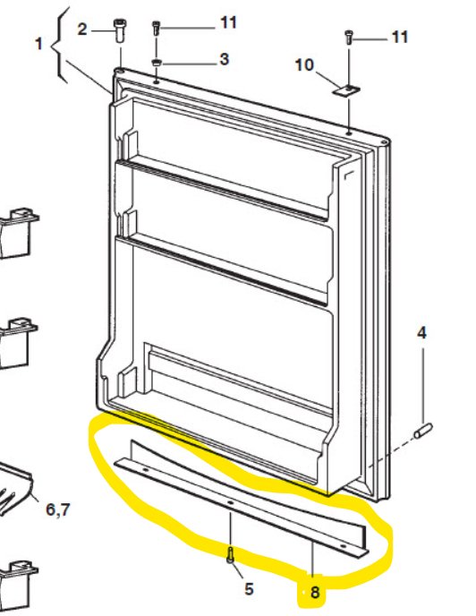 Dometic 3850259015 Refrigerator Trim — RV Part Shop CA