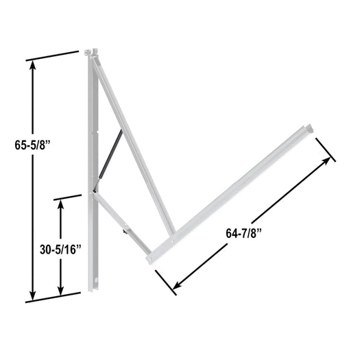Dometic 8952002.400BL 9100 Power Awning Arm Full Set, White - Young Farts RV Parts