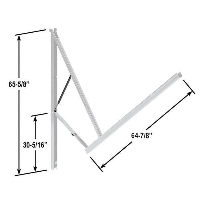 Dometic 8952002.400BL 9100 Power Awning Arm Full Set, White - Young Farts RV Parts