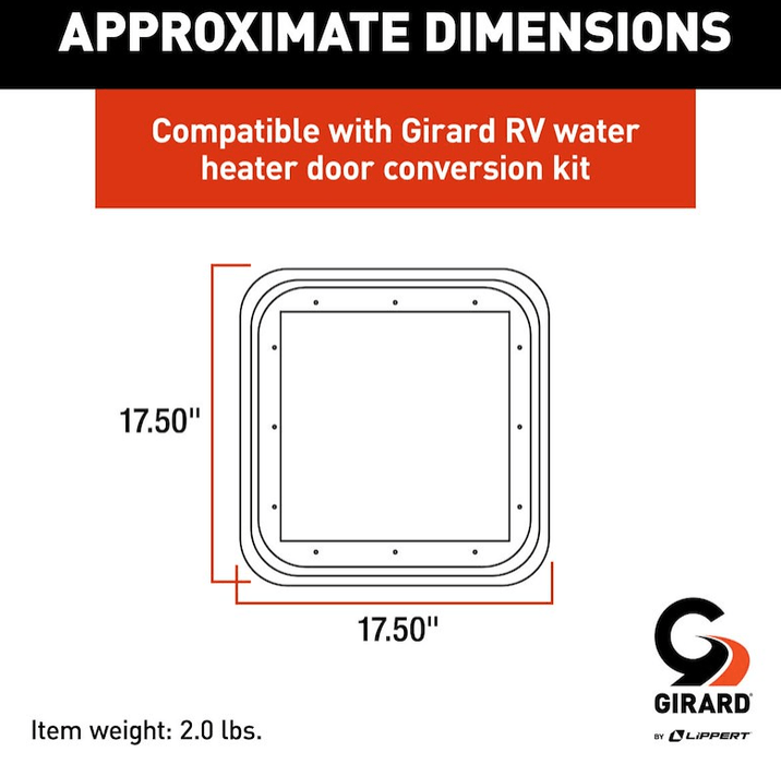 DOOR TRIM RING FOR 2GWHD - BLK - Young Farts RV Parts