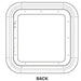 DOOR TRIM RING FOR 2GWHD - WHITE - Young Farts RV Parts