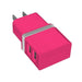 Dual USB Wall Charger, Metallic Pink - Young Farts RV Parts