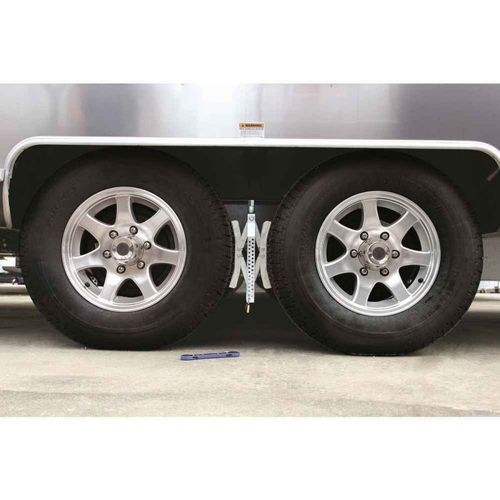 Ea - Z - Lift Wheel Stop with Wrench & Lock - Young Farts RV Parts