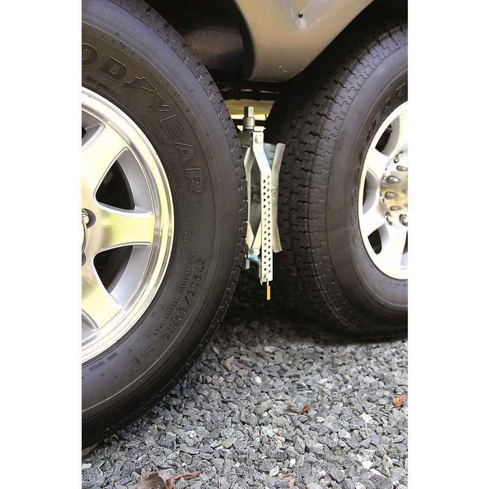 Ea - Z - Lift Wheel Stop with Wrench & Lock - Young Farts RV Parts