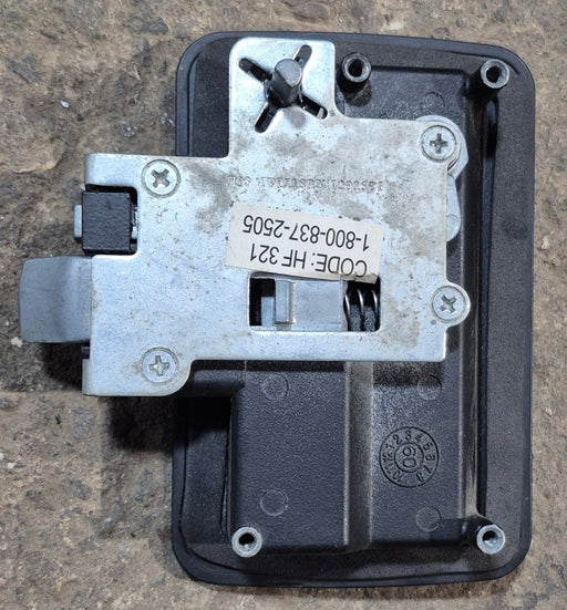 FIC Tall Trailer Door Lock, FRONT PLATE, Black - Young Farts RV Parts