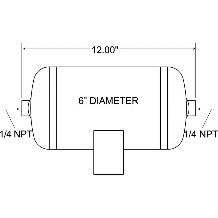 Firestone Industrial 9125 1 Gallon Air Tank - Young Farts RV Parts