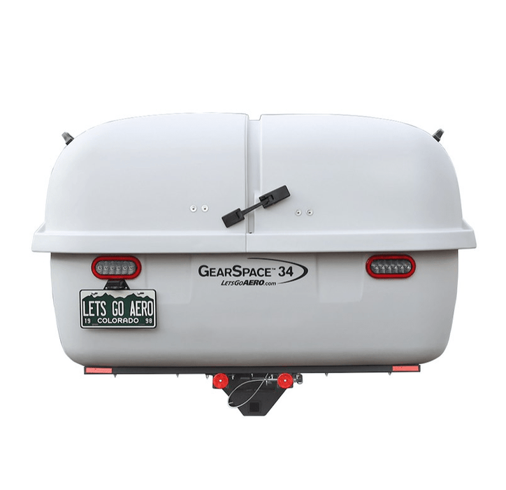 GearSpace Slideout Hitch Cargo Carrier - Light Gray - Young Farts RV Parts