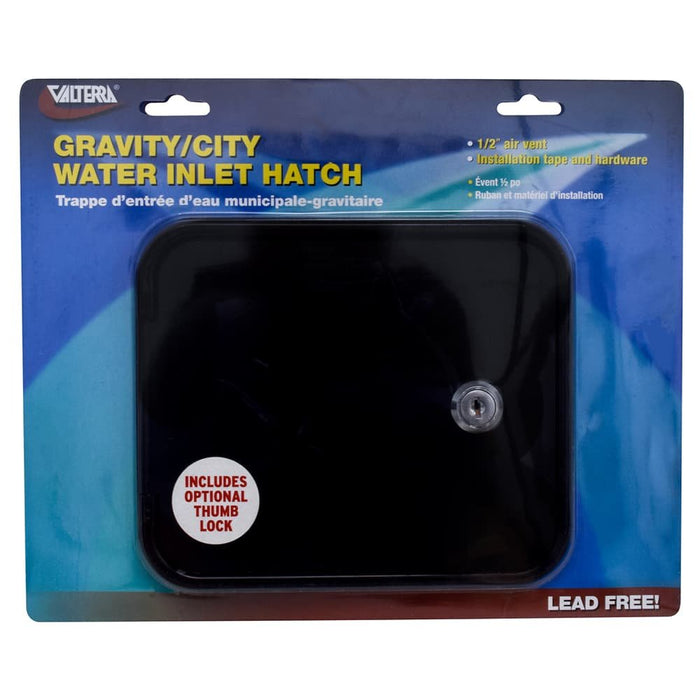 Gravity City Inlet Hatch Black Cd - Young Farts RV Parts
