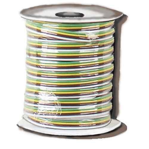 Hopkins 49955 4 Wire Bonded Trailer Wire (16 Gauge Ground/18 Gauge All Others), 100' - Young Farts RV Parts