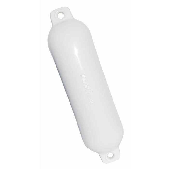 Hull Gard Inflatable Vinyl Boat Fender, 5.5 x 20 inch, White - Young Farts RV Parts